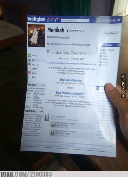 Undangan Pernikahan Unik